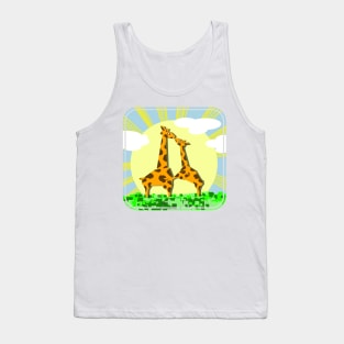 Cute giraffe Mom Tank Top